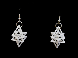 Tetrahedron Earings